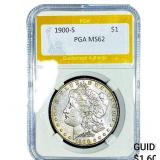 1900-S Morgan Silver Dollar PGA MS62