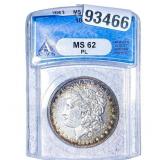 1896 Morgan Silver Dollar ANACS MS62 PL