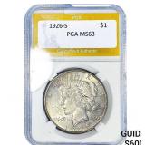1926-S Silver Peace Dollar PGA MS63