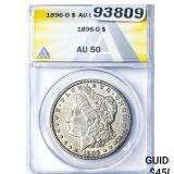 1896-O Morgan Silver Dollar ANACS AU50