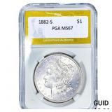 1882-S Morgan Silver Dollar PGA MS67