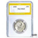 1930 Standing Liberty Quarter PGA MS64