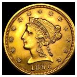 1896 $2.50 Gold Quarter Eagle