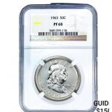 1963 Franklin Half Dollar NGC PF68