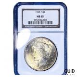1925 Silver Peace Dollar NGC MS65