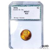1995 Lincoln Memorial Cent PCI MS67 Red