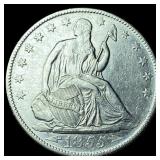 1855-O Silver Half Dollar CLOSELY UNCIRCULATED
