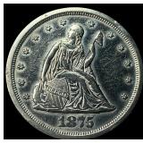 1875-S Silver Twenty Cent Piece HIGH GRADE
