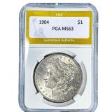 1904 Morgan Silver Dollar PGA MS63