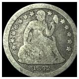 1842 Seated Liberty Dime NICELY CIRCULATED