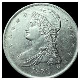 1838 Capped Bust Half Dollar CLOSELY  UNCIRCULATE