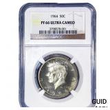 1964 Kennedy Half Dollar NGC PF66 UC