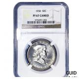 1958 Franklin Half Dollar NGC PF67 UC