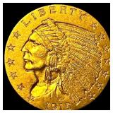 1915 Indian Head Gold $2.50 Quarter Eagle CLOSELY