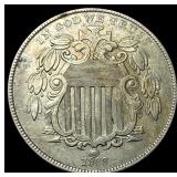 1868 Shield Nickel CLOSELY UNCIRCULATED