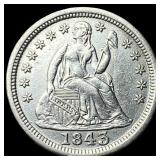 1843 Seated Liberty Dime CLOSELY UNCIRCULATED