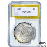 1886 Morgan Silver Dollar PGA MS63
