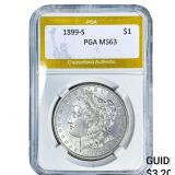 1899-S Morgan Silver Dollar PGA MS63