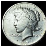 1921 Silver Peace Dollar ABOUT UNCIRCULATED