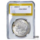 1904-O Morgan Silver Dollar PGA MS64