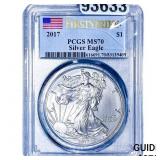 2017 Silver Eagle PCGS MS70