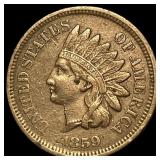 1859 Copper-Nickel Indian Head Cent NEARLY UNCIRCU