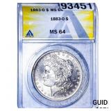 1883-O Morgan Silver Dollar NGC MS64
