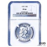 1955 Franklin Half Dollar NGC PF66