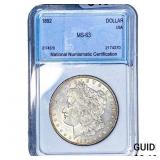 1892 Morgan Silver Dollar NNC MS63