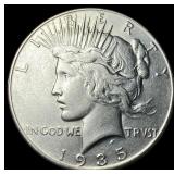1935 Peace Silver Dollar NEARLY UNCIRCULATED