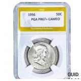 1956 Franklin Half Dollar PGA PR67+ Cameo