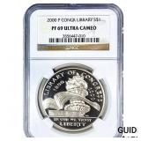 2000-P Library of Congress Bicentennial Silver $1