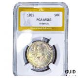 1935 Arkansas Half Dollar PGA MS66