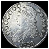 1823 Capped Bust Half Dollar LIGHTLY CIRCULATED