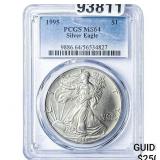 1995 Silver Eagle PCGS MS64