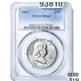 1963 Franklin Half Dollar PCGS MS65