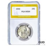 1930 Standing Liberty Quarter PGA MS64