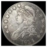 1824 Capped Bust Half Dollar LIGHTLY CIRCULATED