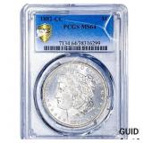 1882-CC Morgan Silver Dollar PCGS MS64