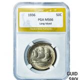 1936 Long Island Half Dollar PGA MS66