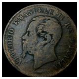 1861 Italy Bronze 5 Centesimi