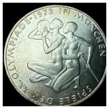 1972-D Germany Silver 10 Mark - Olympics