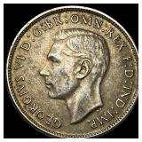 1944 Australia Silver 1 Florin