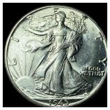 1945-D Silver Half Dollar UNCIRCULATED
