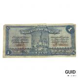 1915 Free and Sovereign State of Mexico 1 Peso