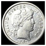 1907-O Silver Barber Dime CLOSELY UNCIRCULATED