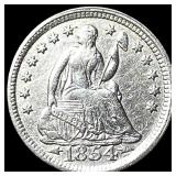 1854 Arrows Seated Liberty Half Dime UNCIRCULATED