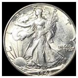 1942-S Silver Walking Liberty Half Dollar UNCIRCUL