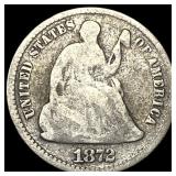 1872 Seated Liberty Half Dime NICELY CIRCULATED