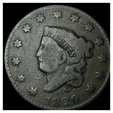 1820 Coronet Head Large Cent LIGHTLY CIRCULATED